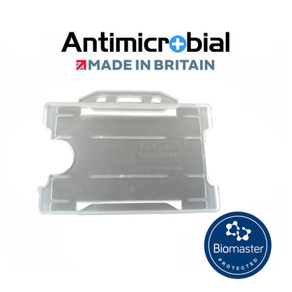 Evohold Antimicrobial Single Sided Landscape ID Card Holders | ASSL