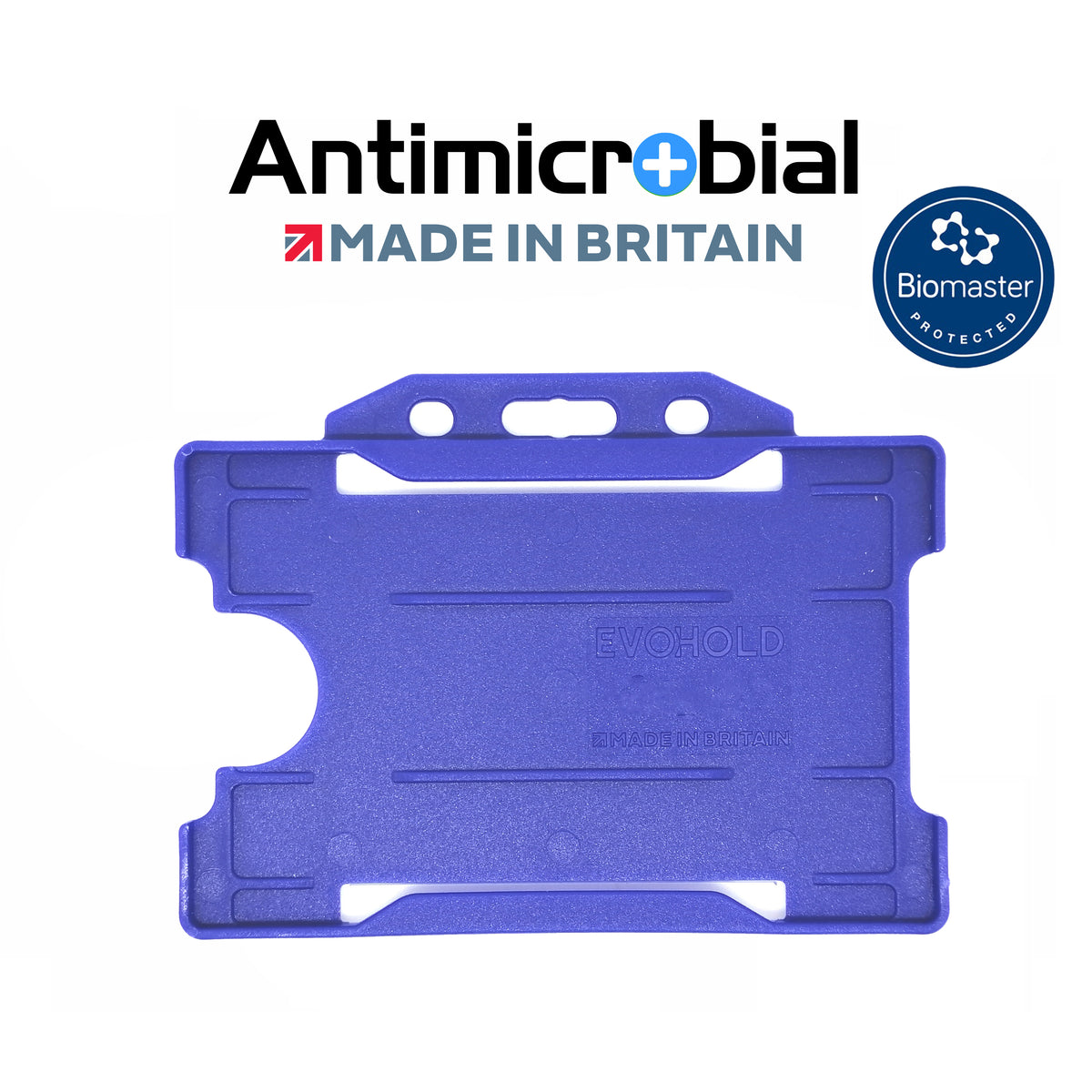 Evohold Antimicrobial Single Sided Landscape ID Card Holders | ASSL