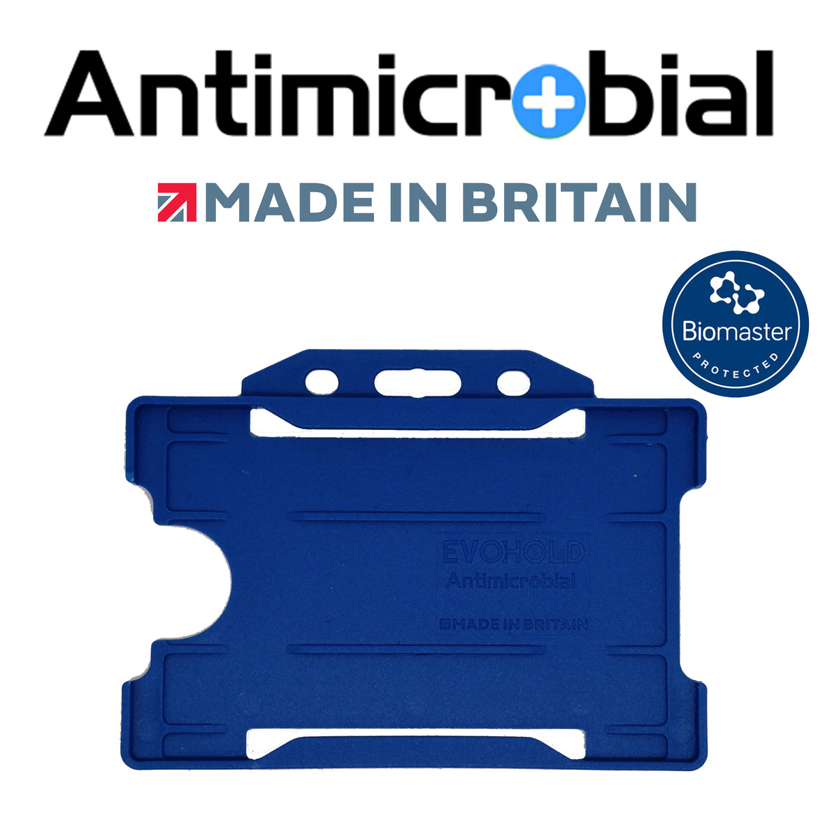 Evohold Antimicrobial Single Sided Landscape ID Card Holders | ASSL
