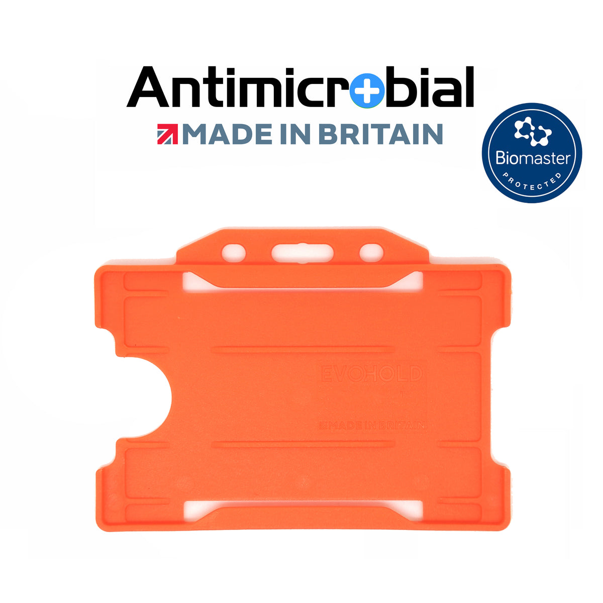 Evohold Antimicrobial Single Sided Landscape ID Card Holders | ASSL
