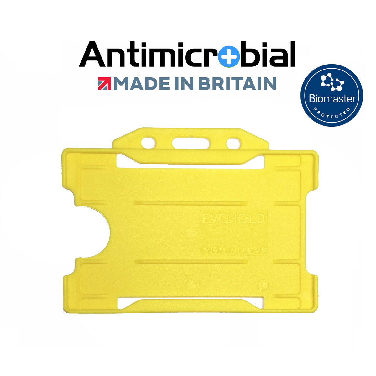 Evohold Antimicrobial Single Sided Landscape ID Card Holders | ASSL