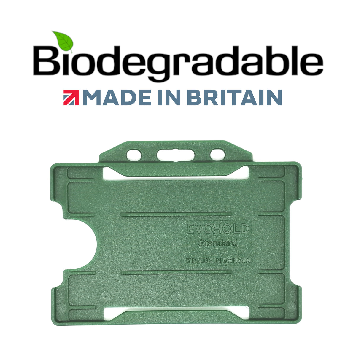 Evohold Biodegradable Single Sided Landscape ID Card Holders | BSSL
