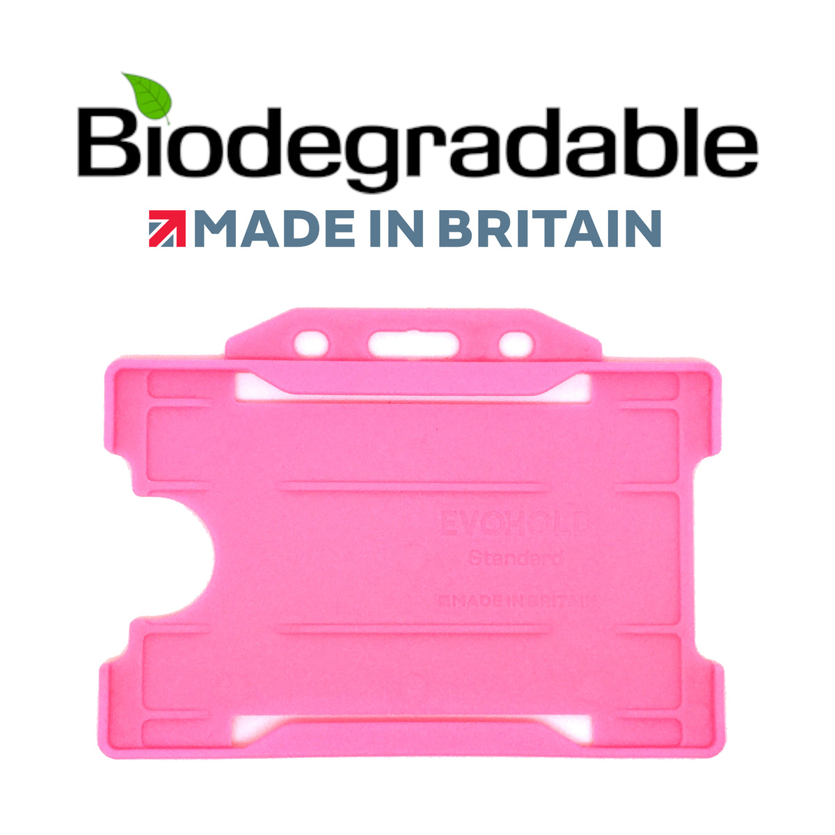 Evohold Biodegradable Single Sided Landscape ID Card Holders | BSSL