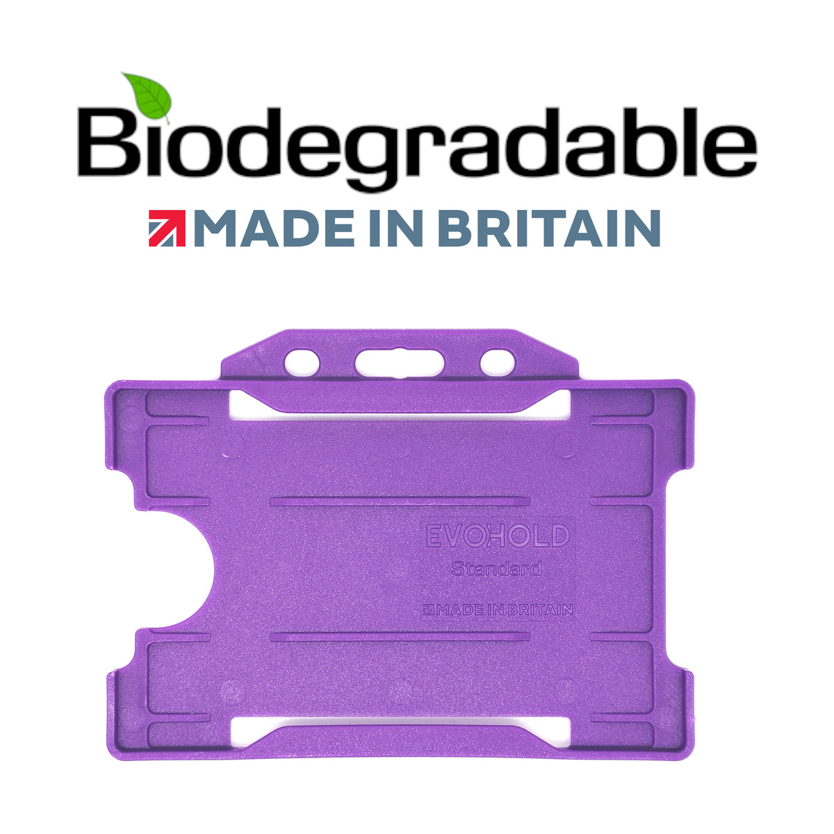Evohold Biodegradable Single Sided Landscape ID Card Holders | BSSL