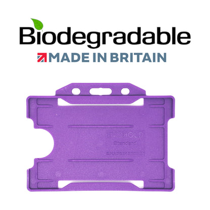 Evohold Biodegradable Single Sided Landscape ID Card Holders | BSSL