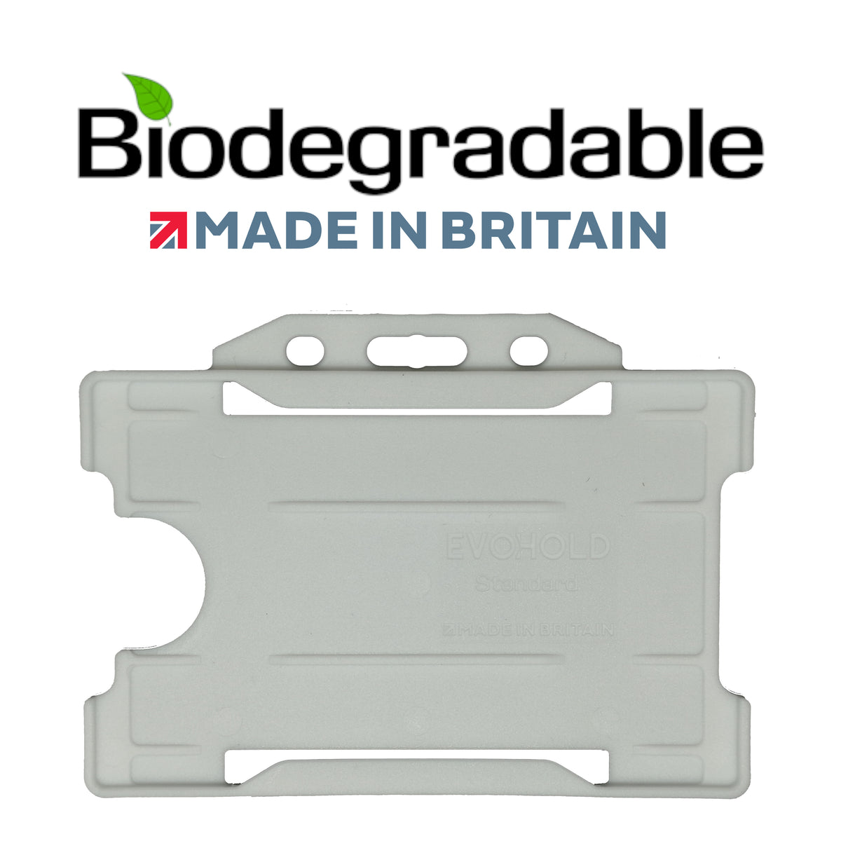 Evohold Biodegradable Single Sided Landscape ID Card Holders | BSSL