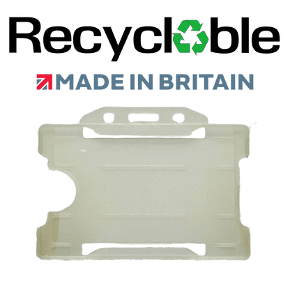Evohold Recyclable Single Sided Landscape ID Card Holders | RSSL