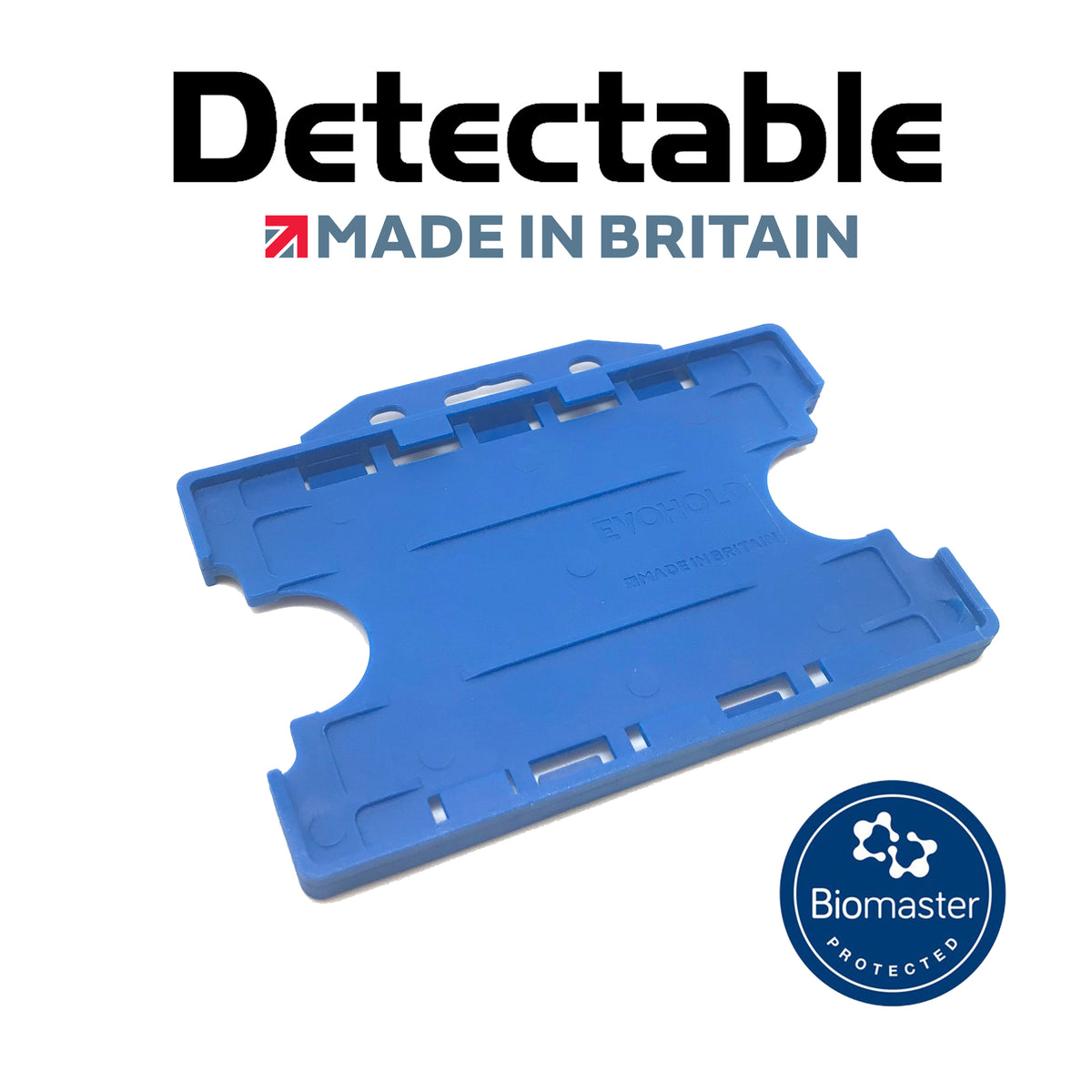 Evohold Metal Detectable Double Sided Landscape ID Badge Holders | MDDSL