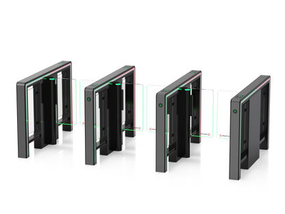 OMGates Vega Speed Gate | 3 Lanes | Internal | OMGVEG3LN