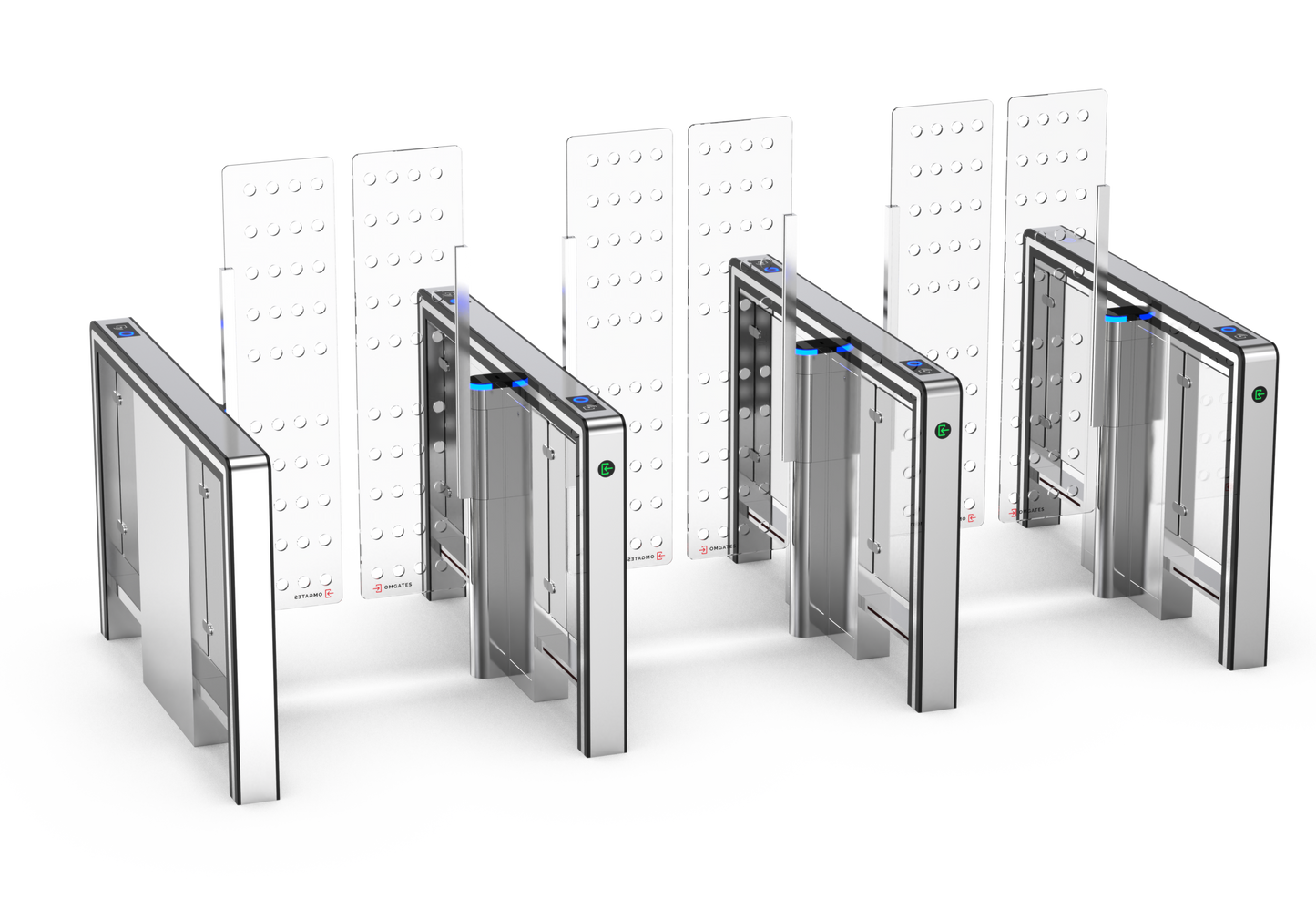OMGates Vega Speed Gate | 3 Lane | External | OMGVEG3LNEXT