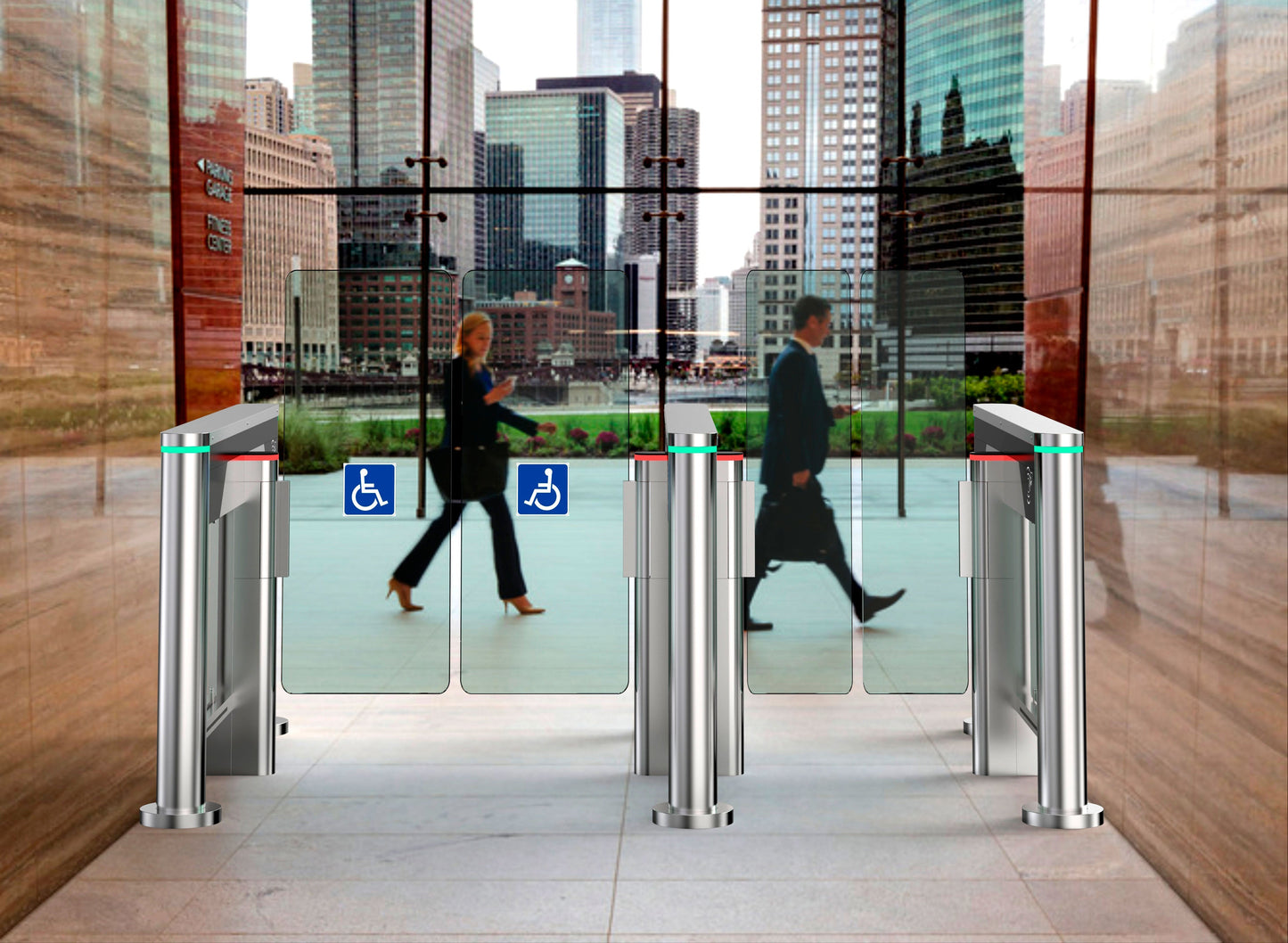 PEGASI Access control Speed Turnstile | Dual Gate | CX-PEG-7000H-2W