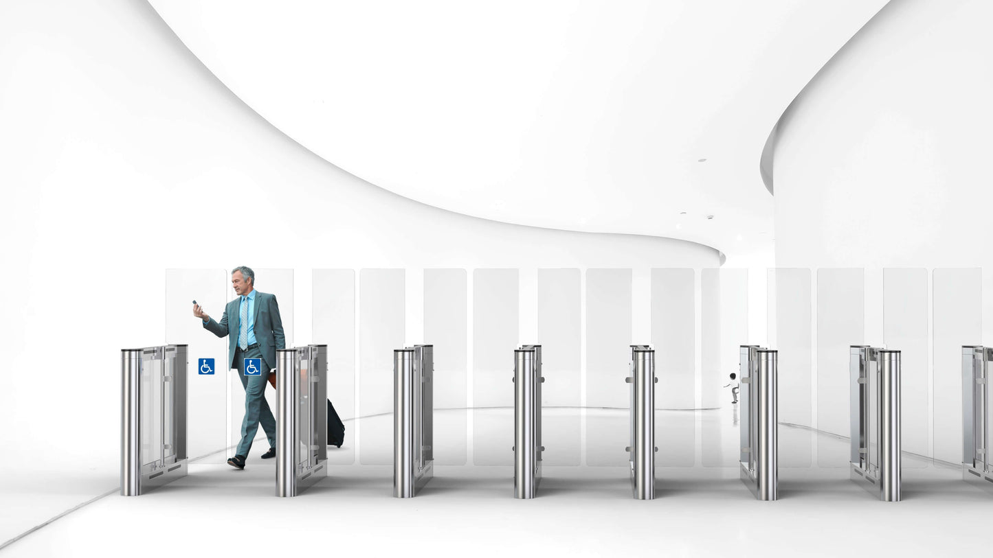 NAOS Access control Speed Turnstile | Dual Gate | CX-NAO-9000-2W