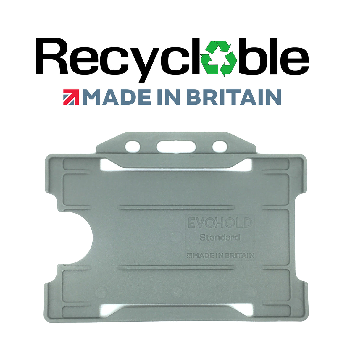 Evohold Recyclable Single Sided Landscape ID Card Holders | RSSL