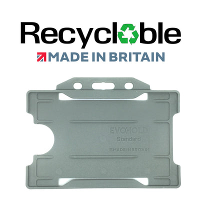 Evohold Recyclable Single Sided Landscape ID Card Holders | RSSL