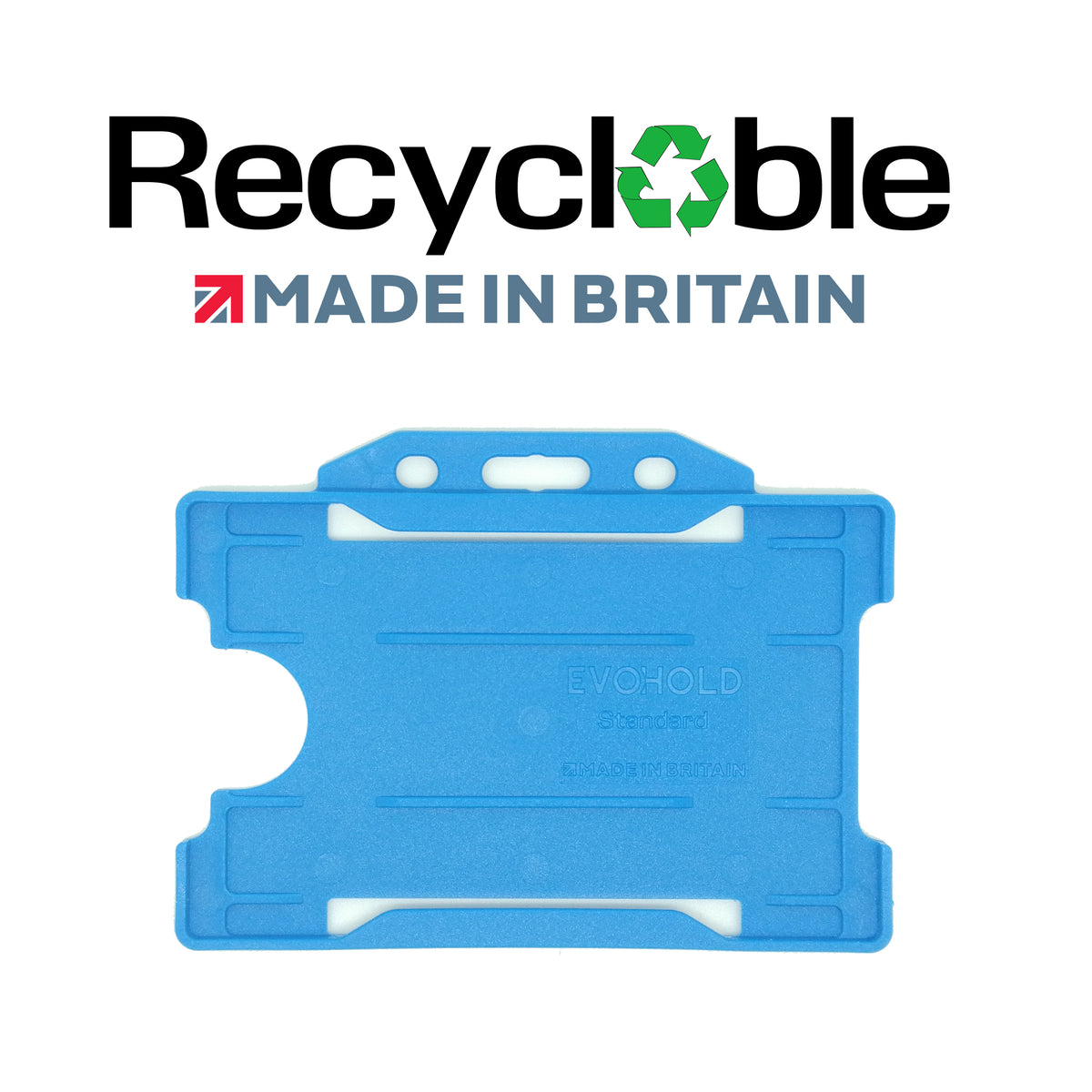 Evohold Recyclable Single Sided Landscape ID Card Holders | RSSL