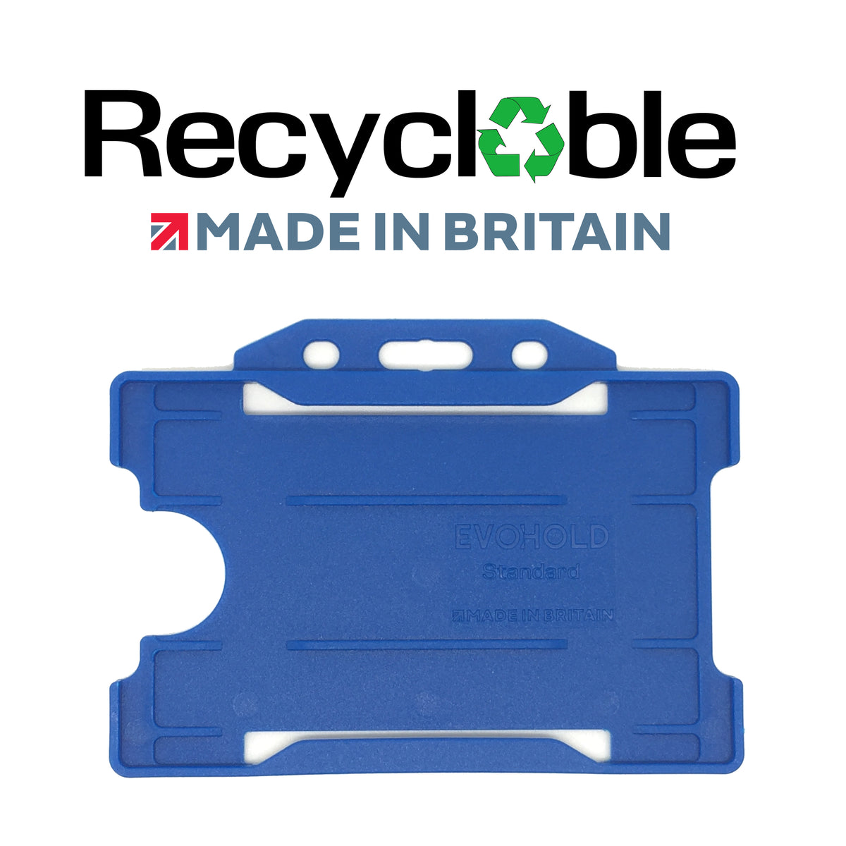 Evohold Recyclable Single Sided Landscape ID Card Holders | RSSL