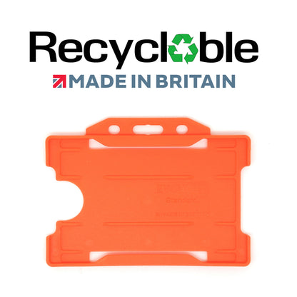 Evohold Recyclable Single Sided Landscape ID Card Holders | RSSL