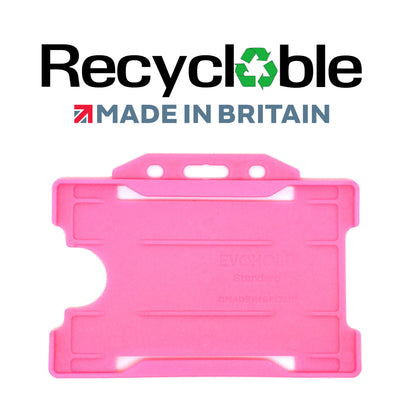 Evohold Recyclable Single Sided Landscape ID Card Holders | RSSL