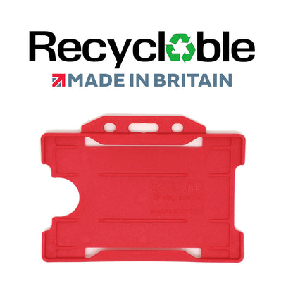 Evohold Recyclable Single Sided Landscape ID Card Holders | RSSL