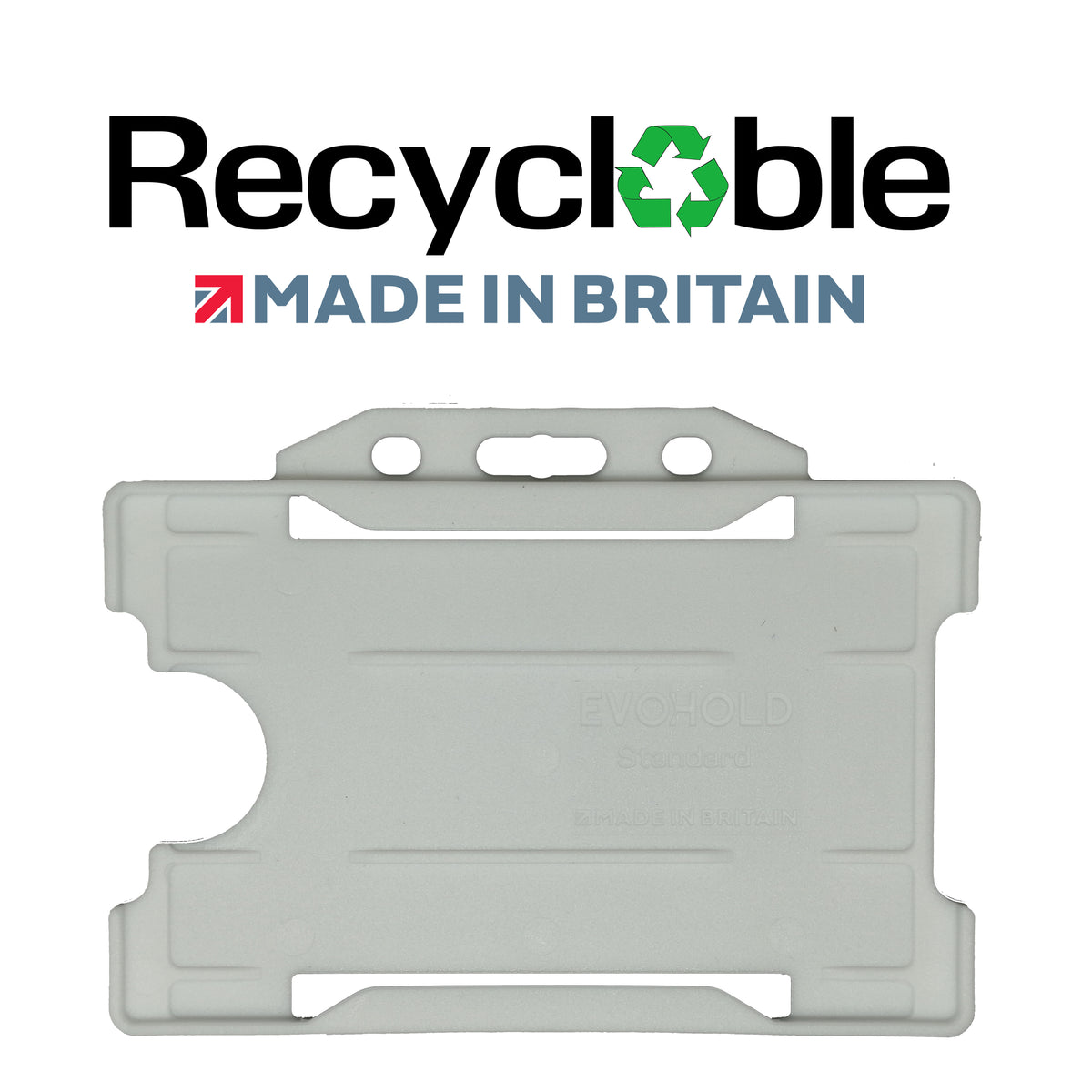 Evohold Recyclable Single Sided Landscape ID Card Holders | RSSL