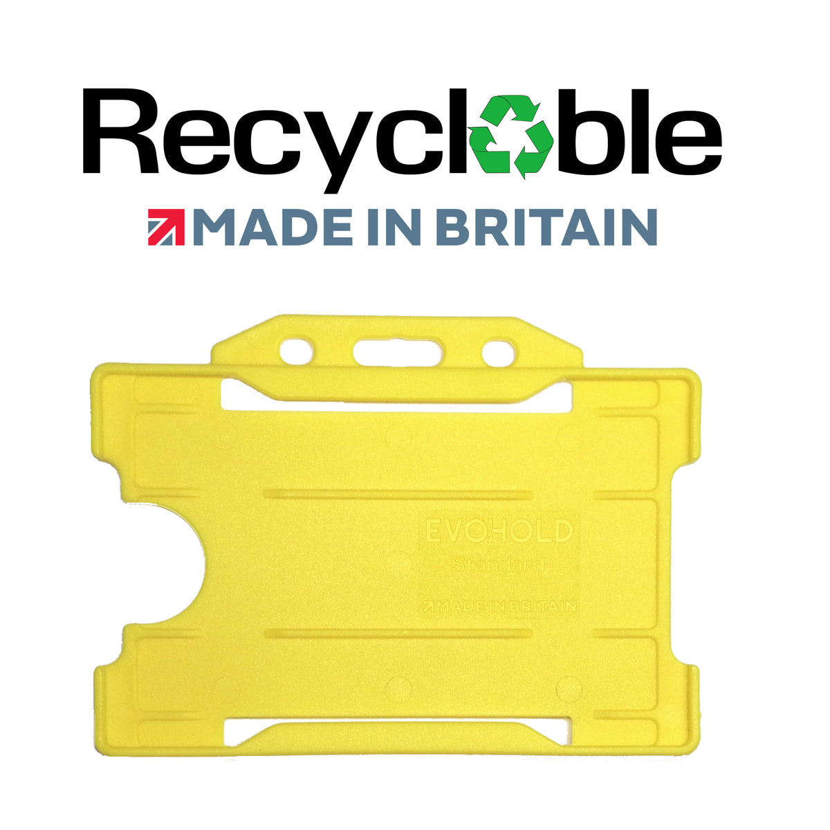 Evohold Recyclable Single Sided Landscape ID Card Holders | RSSL