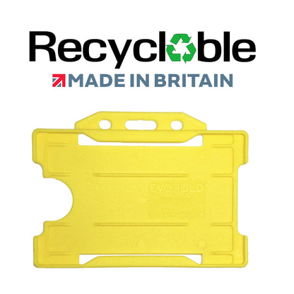 Evohold Recyclable Single Sided Landscape ID Card Holders | RSSL