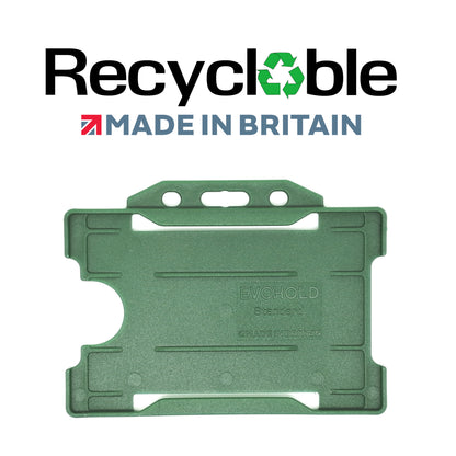 Evohold Recyclable Single Sided Landscape ID Card Holders | RSSL