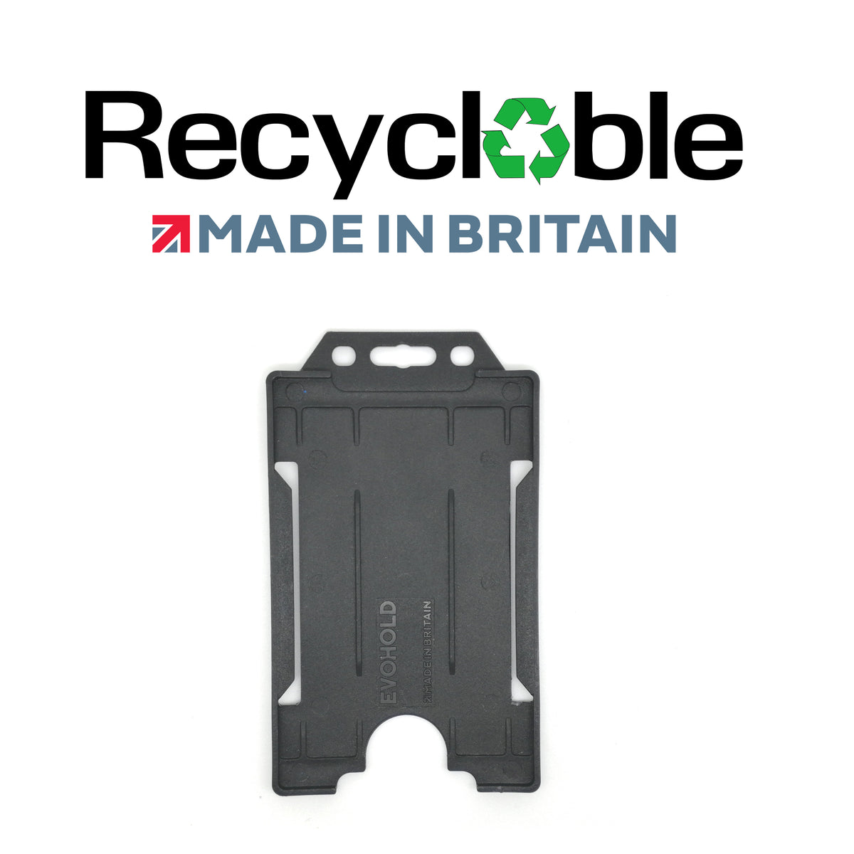 Evohold Recyclable Single Sided Portrait ID Card Holders | RSSP