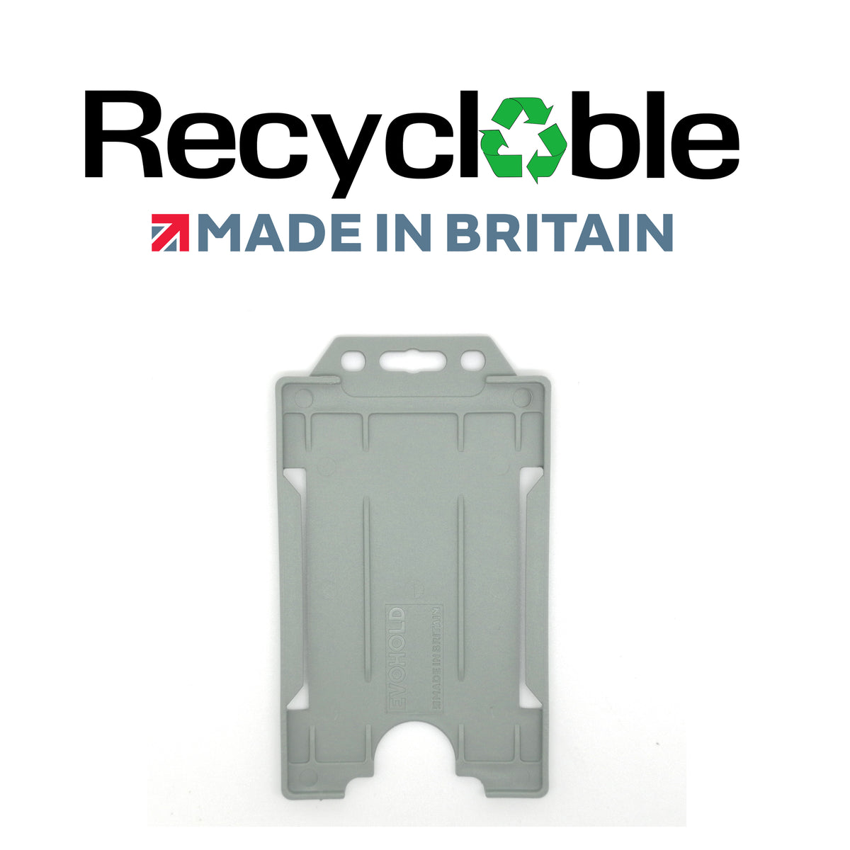 Evohold Recyclable Single Sided Portrait ID Card Holders | RSSP