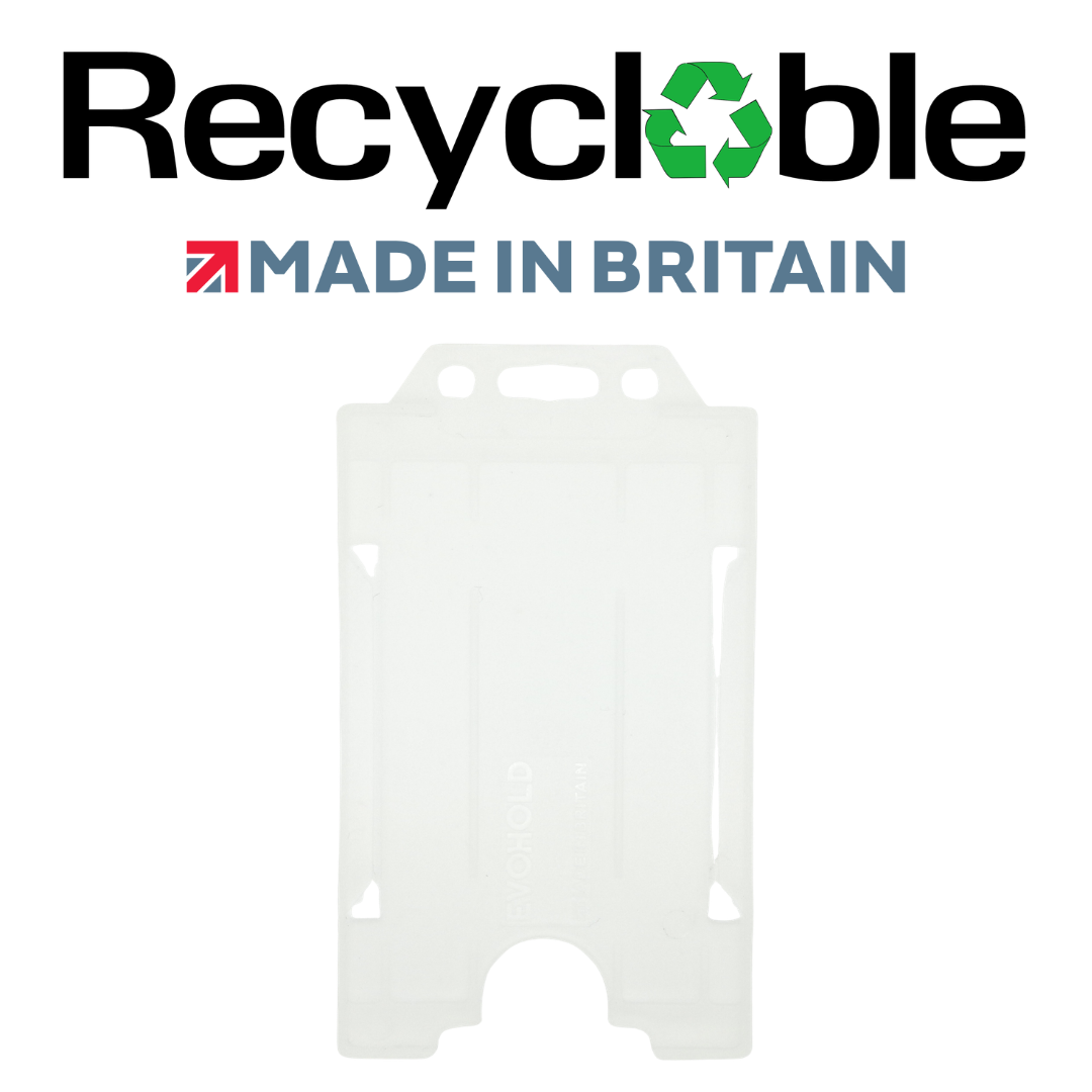Evohold Recyclable Single Sided Portrait ID Card Holders | RSSP