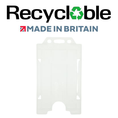 Evohold Recyclable Single Sided Portrait ID Card Holders | RSSP