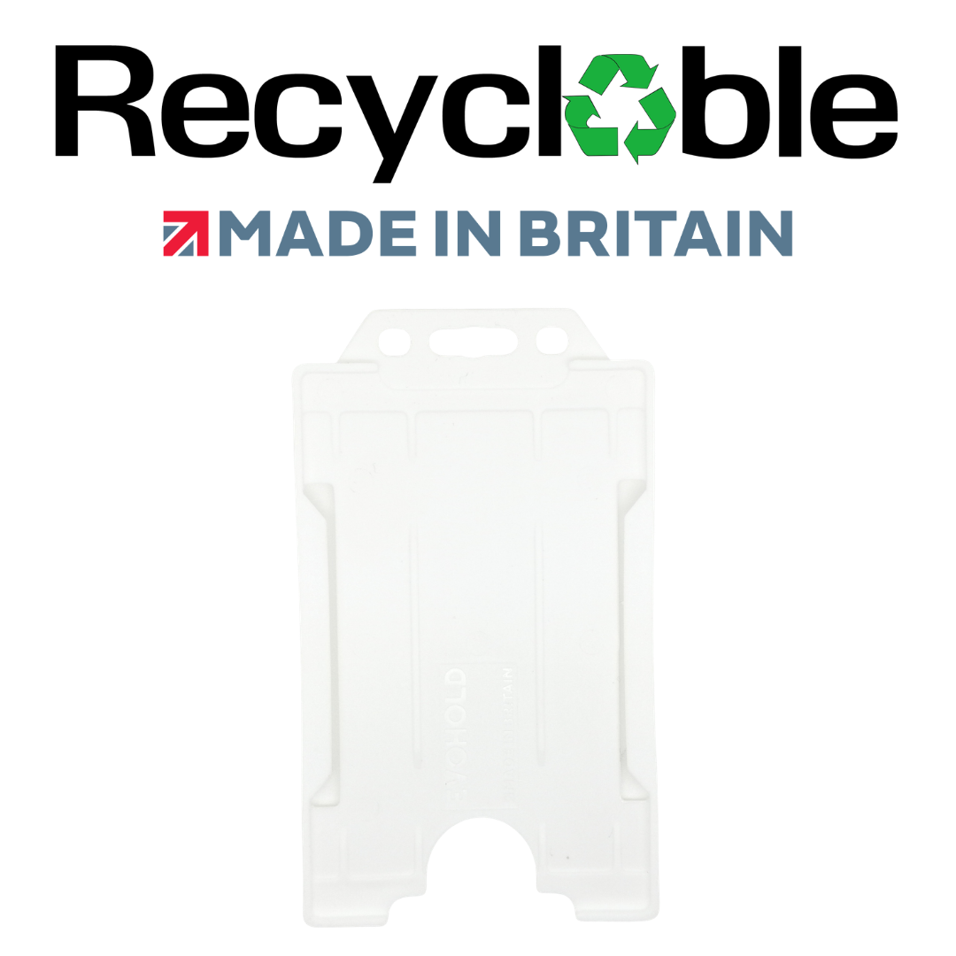 Evohold Recyclable Single Sided Portrait ID Card Holders | RSSP