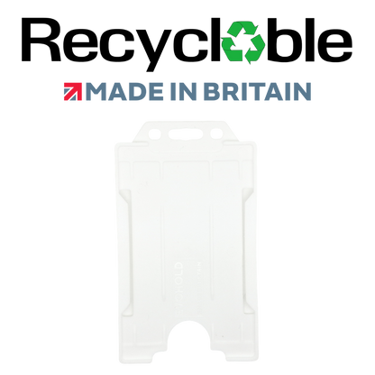 Evohold Recyclable Single Sided Portrait ID Card Holders | RSSP
