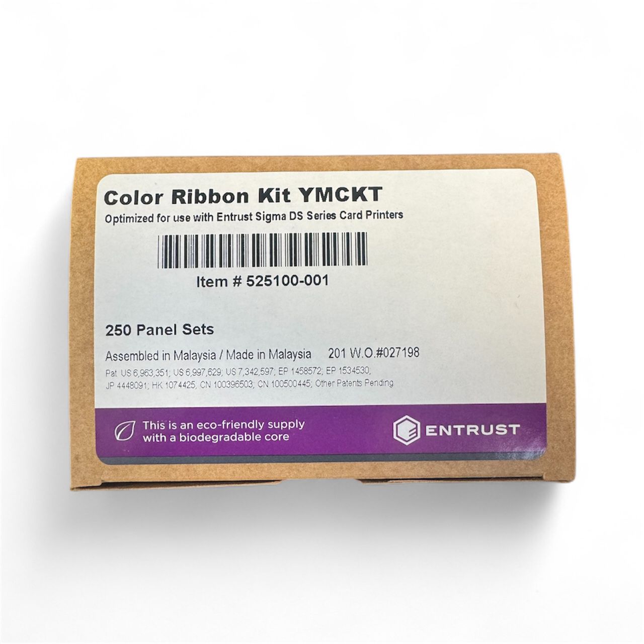 Entrust DSE, DS1, DS2 YMCKT Colour Ribbon | 250 Prints | 525100-001