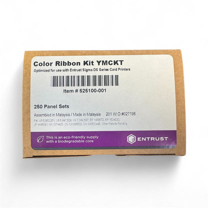 Entrust DSE, DS1, DS2 YMCKT Colour Ribbon | 250 Prints | 525100-001