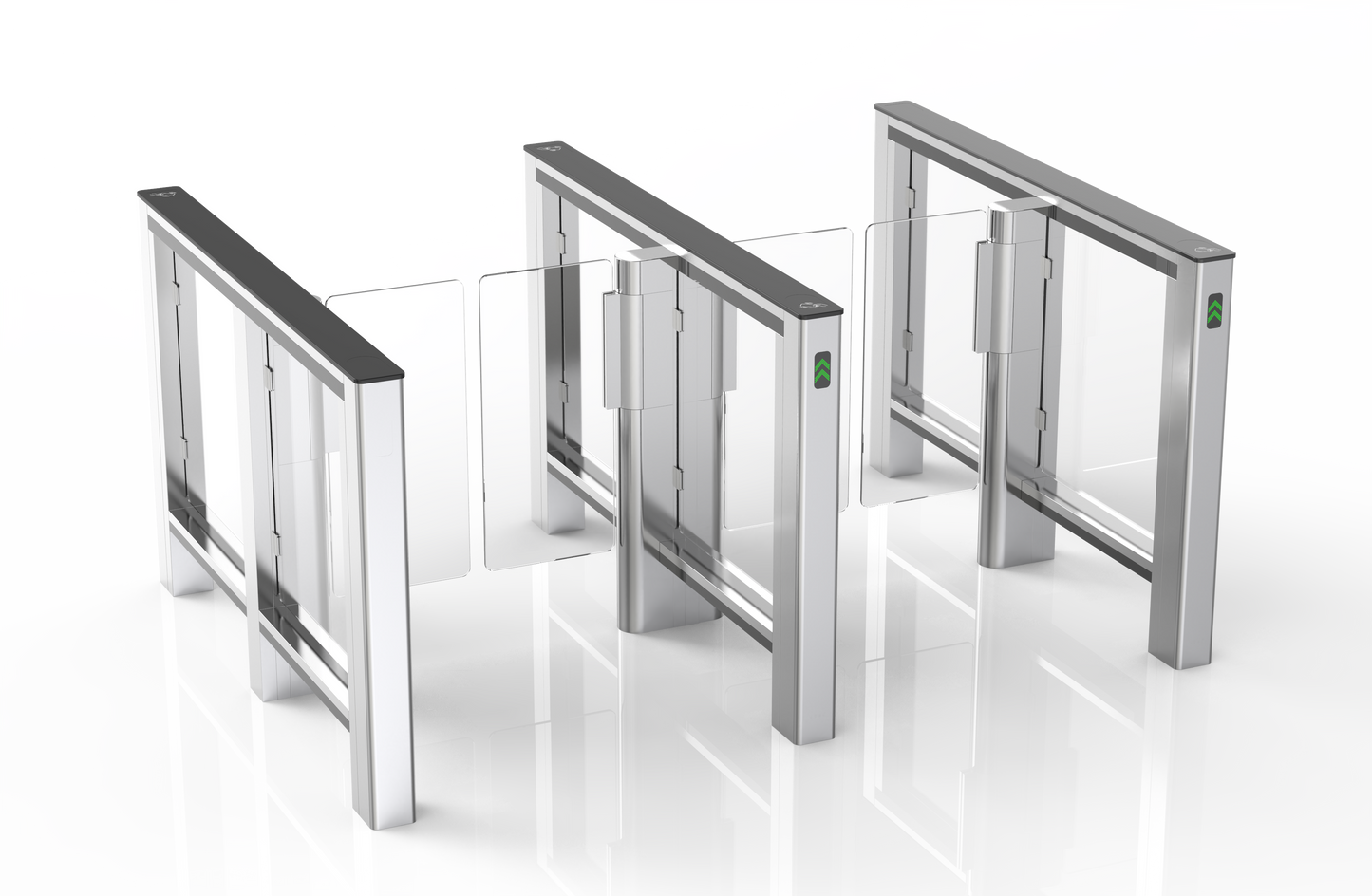 DELTA Black Access control Speed Turnstile | Dual Gate | CX-DEL-B-2W