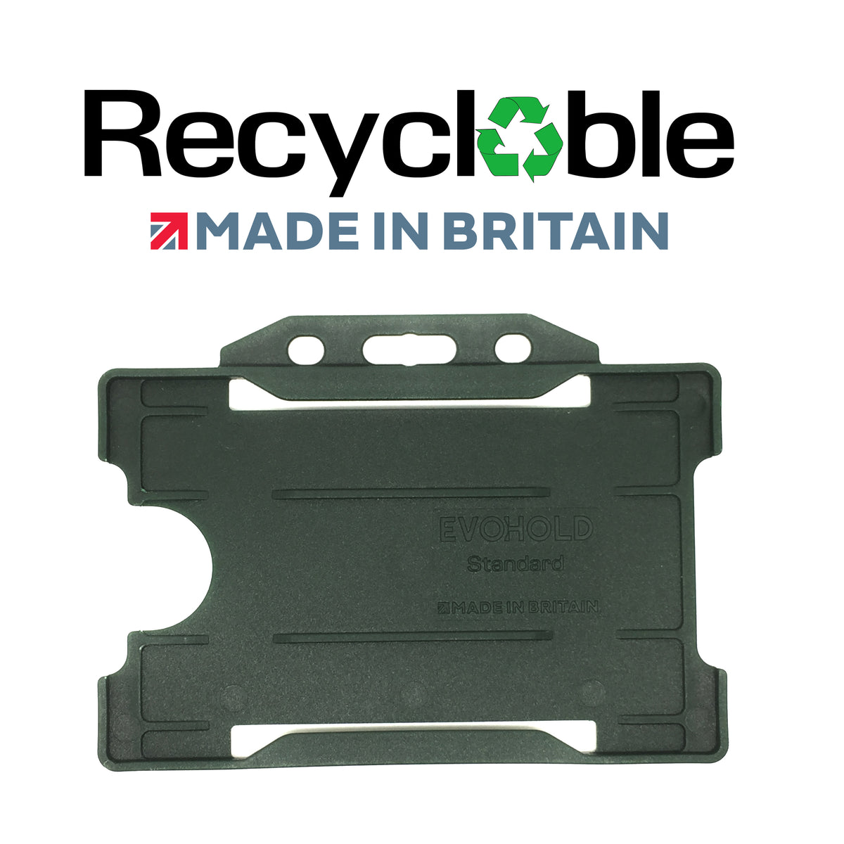 Evohold Recyclable Single Sided Landscape ID Card Holders | RSSL