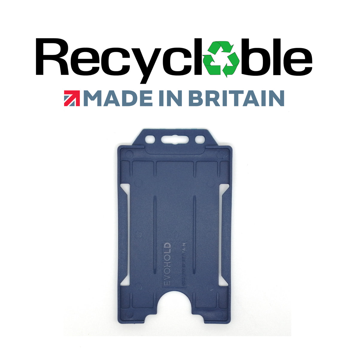 Evohold Recyclable Single Sided Portrait ID Card Holders | RSSP
