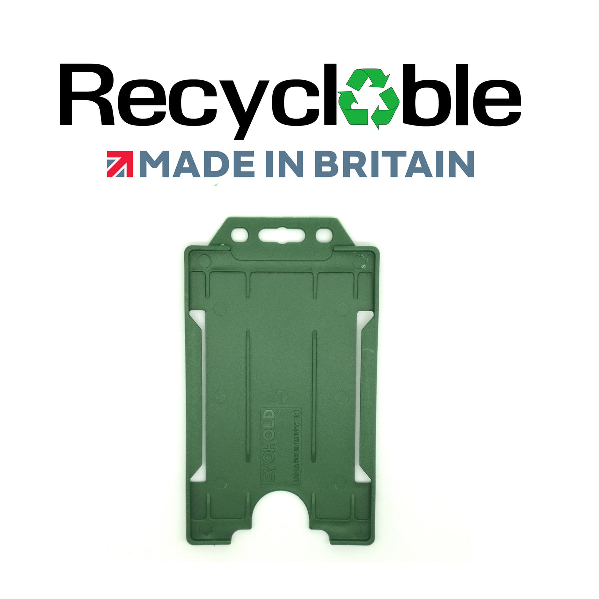 Evohold Recyclable Single Sided Portrait ID Card Holders | RSSP