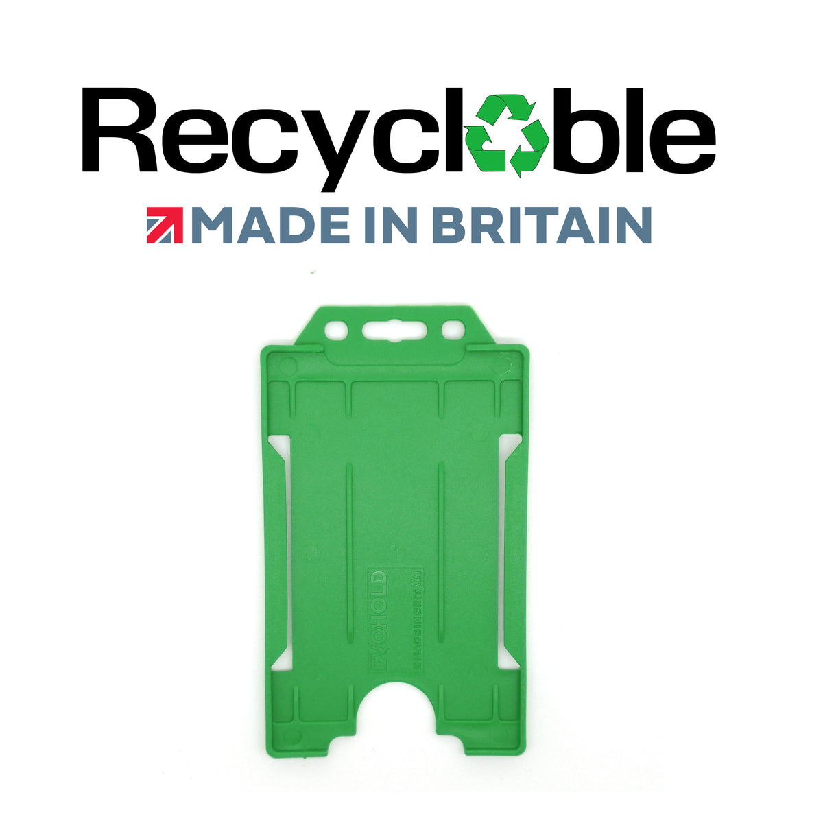 Evohold Recyclable Single Sided Portrait ID Card Holders | RSSP