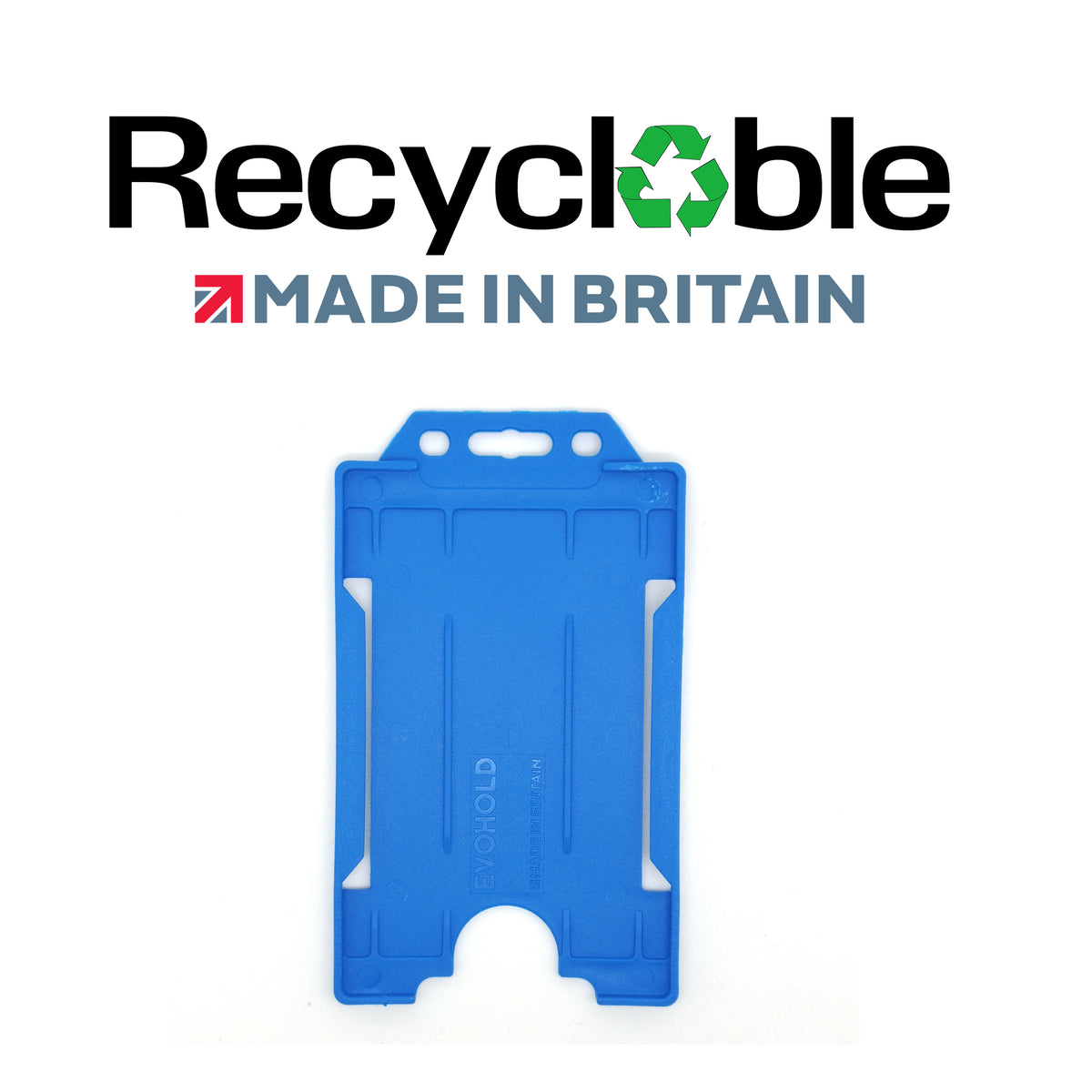 Evohold Recyclable Single Sided Portrait ID Card Holders | RSSP