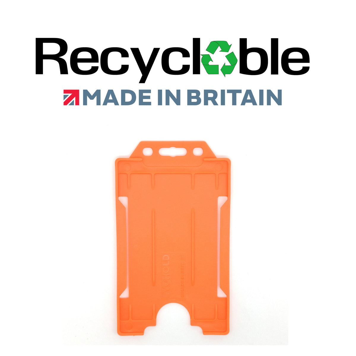 Evohold Recyclable Single Sided Portrait ID Card Holders | RSSP
