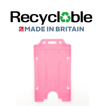 Evohold Recyclable Single Sided Portrait ID Card Holders | RSSP