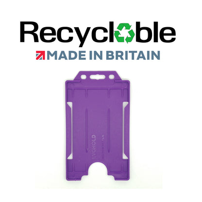 Evohold Recyclable Single Sided Portrait ID Card Holders | RSSP