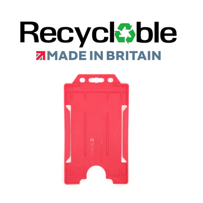 Evohold Recyclable Single Sided Portrait ID Card Holders | RSSP