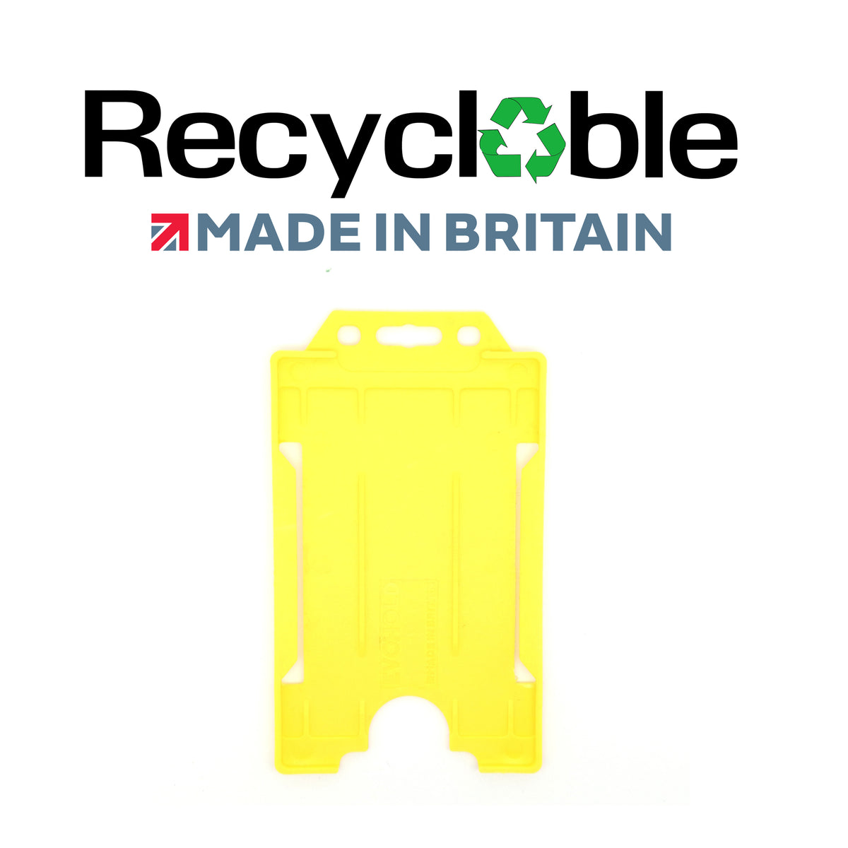Evohold Recyclable Single Sided Portrait ID Card Holders | RSSP